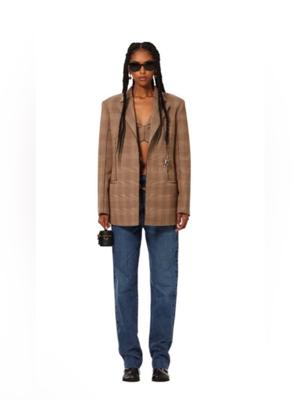 Agolde Blue Straight Leg Jeans